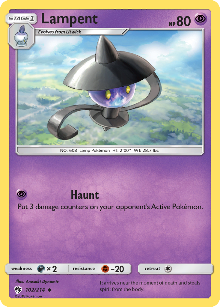 Lampent/214  SM  Lost Thunder - Uncommon