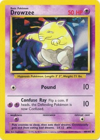 Drowzee 049/102  Base Set - Common