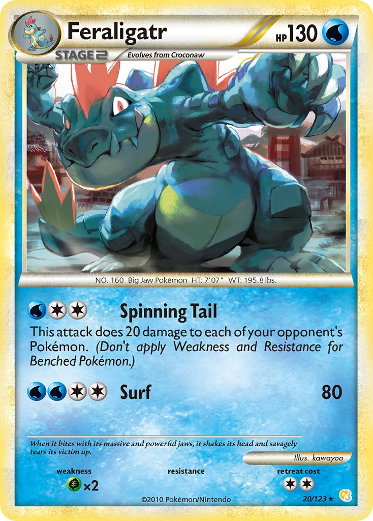 Feraligatr - 20/123 (Cosmos Holo)/123  - Holofoil Deck Exclusives - Holo Rare