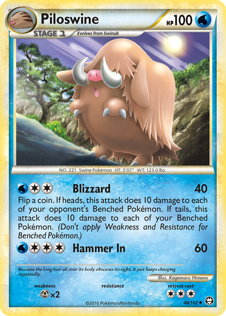 Piloswine 048  Triumphant - Uncommon