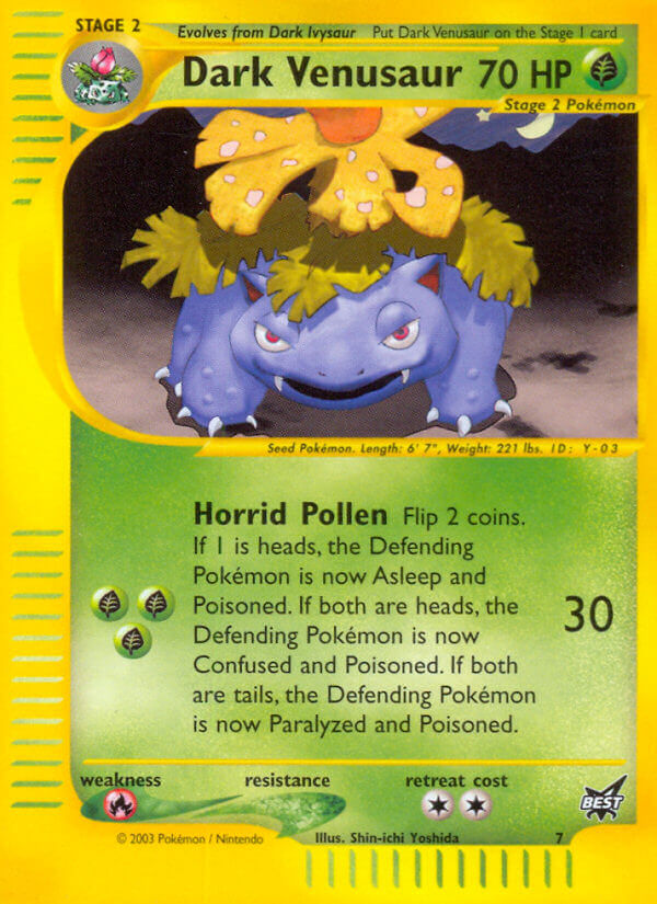 Dark Venusaur - 7  Best of Promos - Promo