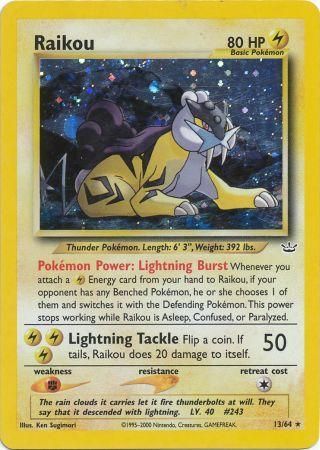 Raikou (13)/64  Neo Revelation - Holo Rare