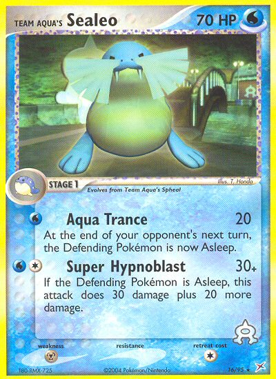 Team Aqua's Sealeo - 16/95/95  Team Magma vs Team Aqua - Rare