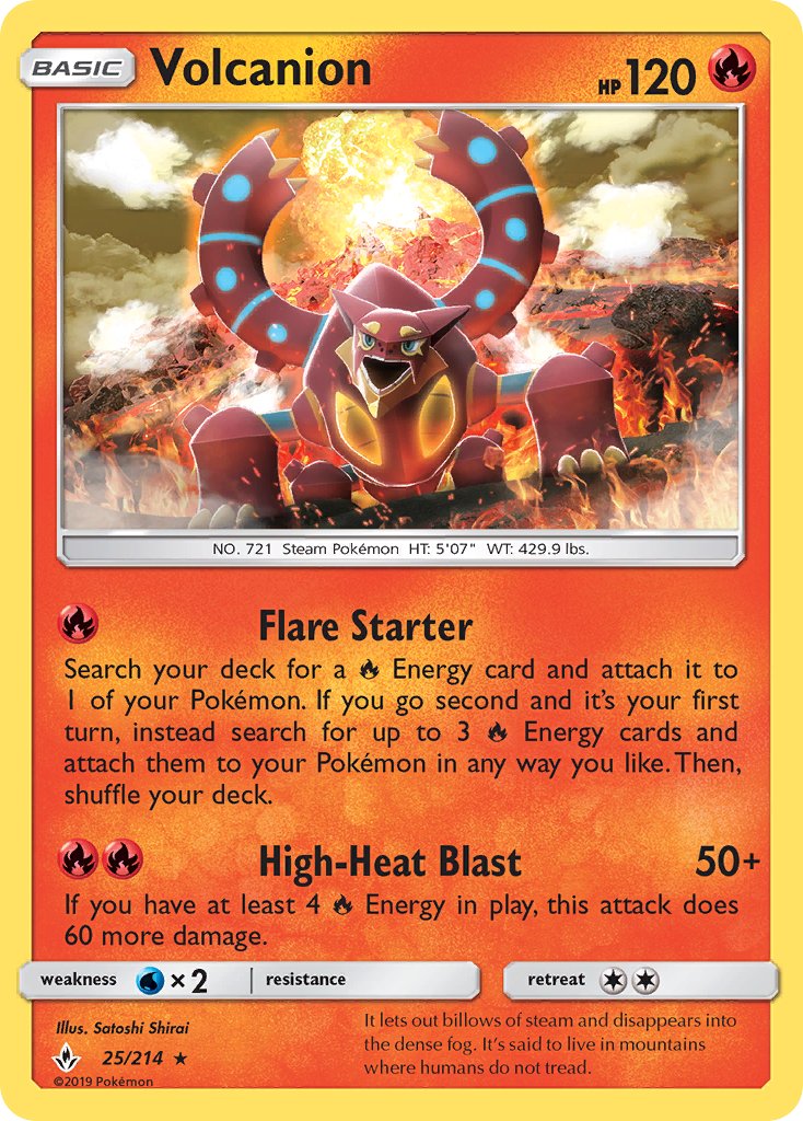 Volcanion - 25/214/214  Deck Exclusives - Rare