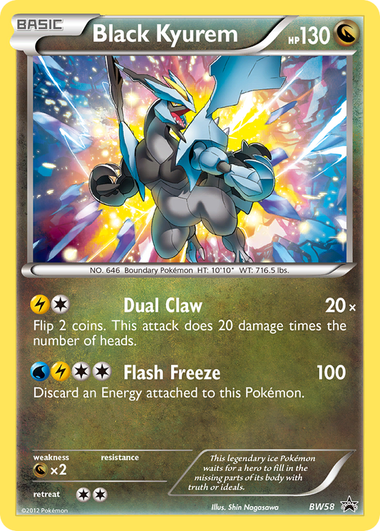 Black Kyurem - BW58  - Holofoil Black and White Promos - Promo