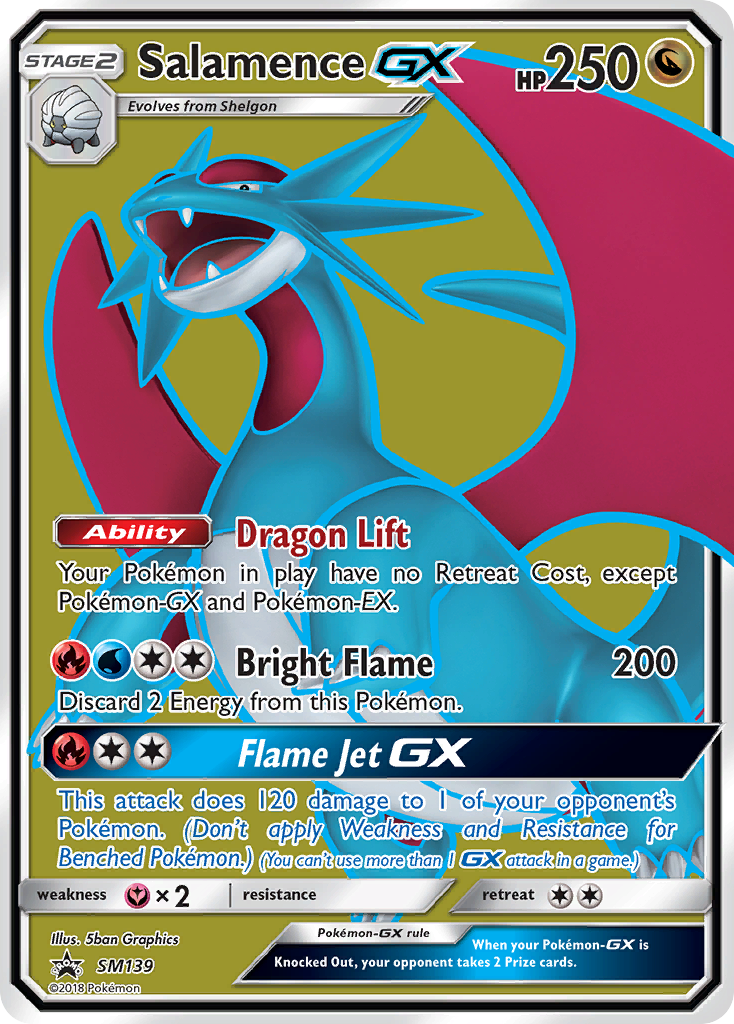 Salamence GX - SM139  - Holofoil SM Promos - Promo