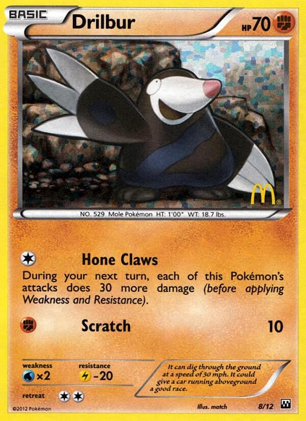 Drilbur - 8/12/12  - Holofoil McDonalds Promos 2012 - Promo