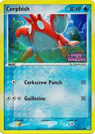 Corphish 062/110  - Reverse Holofoil Holon Phantoms - Common