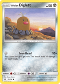 Alolan Diglett 078  SM  Ultra Prism - Common