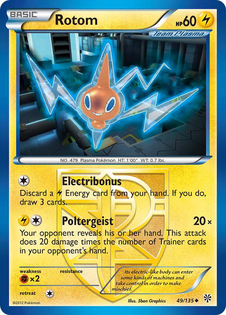 Rotom (Team Plasma) 049  Plasma Storm - Uncommon