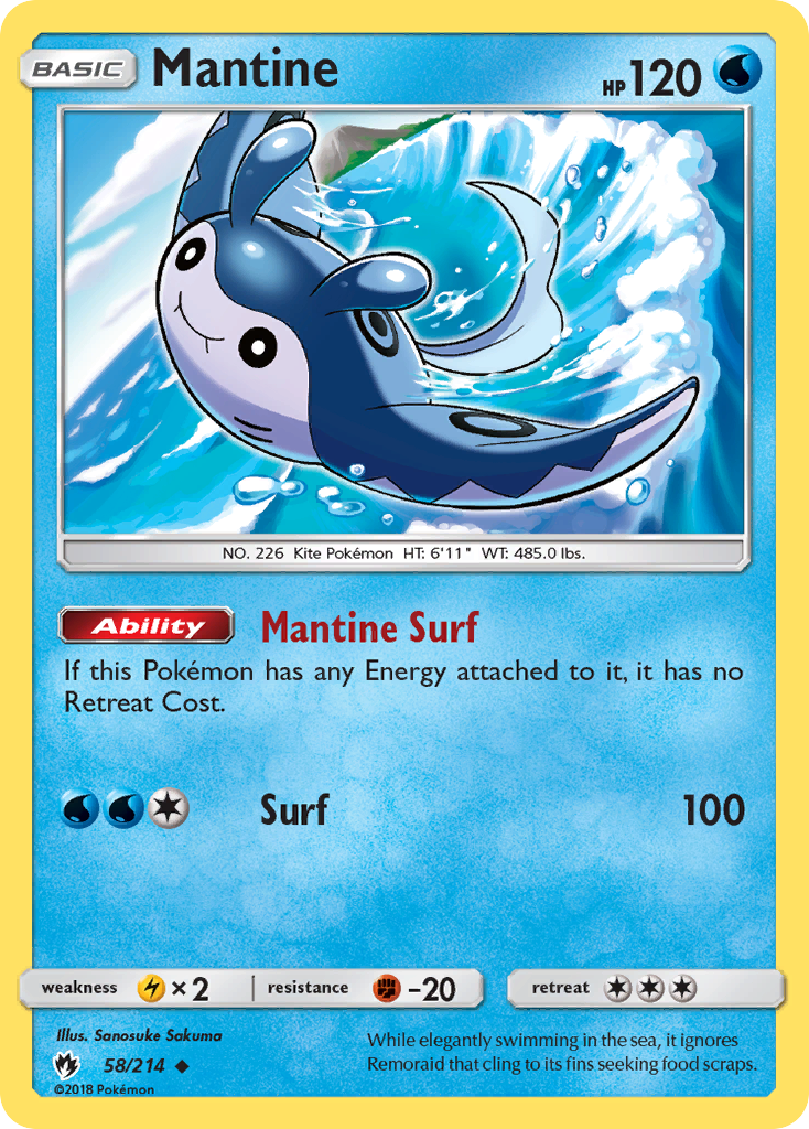 Mantine  SM  Lost Thunder - Uncommon