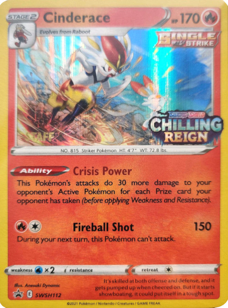 Cinderace SWSH112  SWSH Sword & Shield Promo Cards - Promo