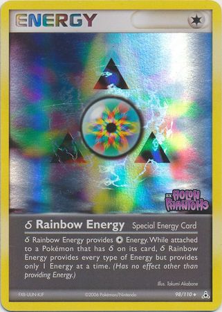 Delta Rainbow Energy/110  - Reverse Holofoil Holon Phantoms - Uncommon