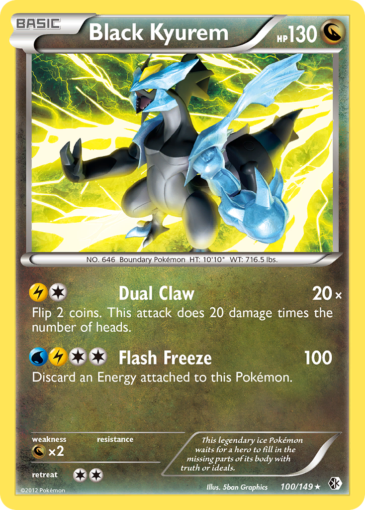 Black Kyurem  Boundaries Crossed - Rare