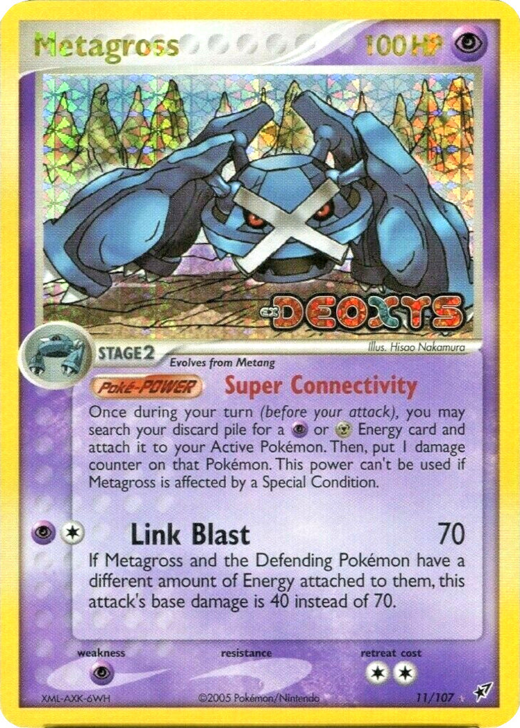 Metagross  - Reverse Holofoil Deoxys - Holo Rare