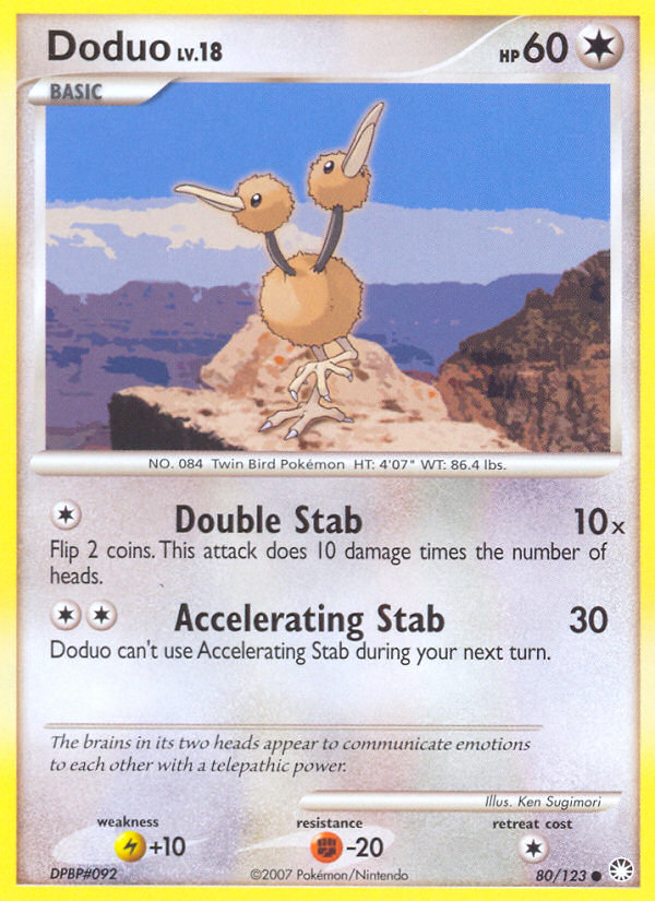 Doduo 080  Mysterious Treasures - Common