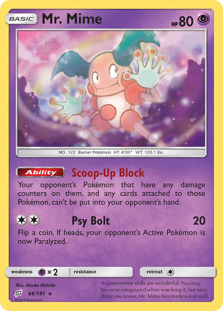 Mr. Mime 066  SM  Team Up - Rare