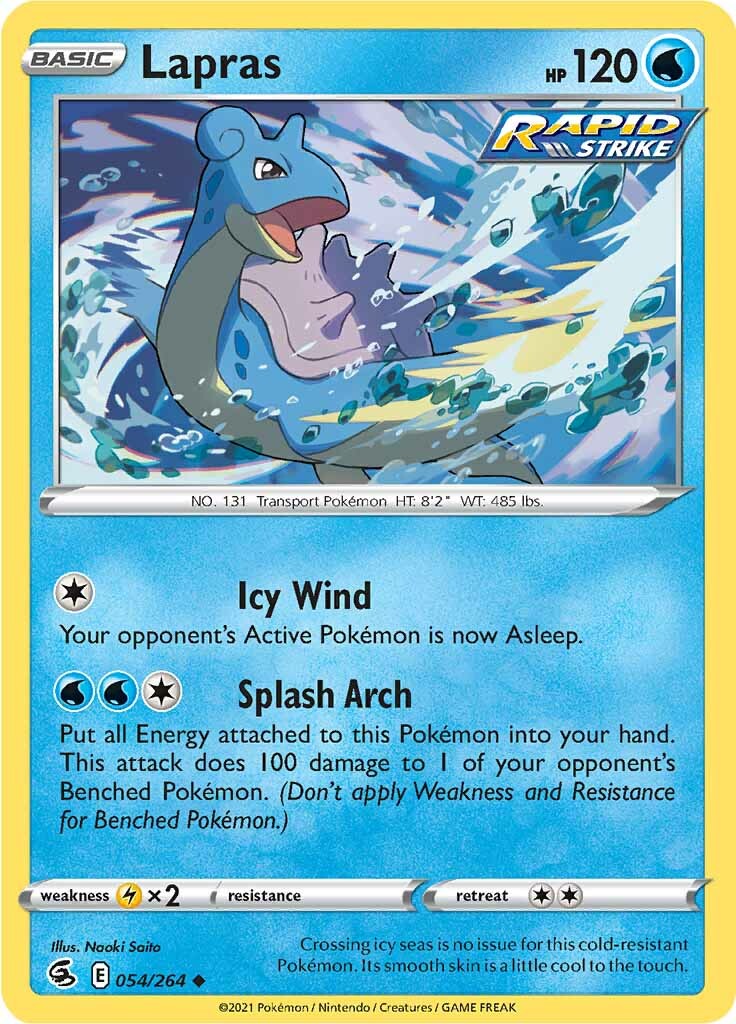 Lapras 054  SWSH08 Fusion Strike - Uncommon