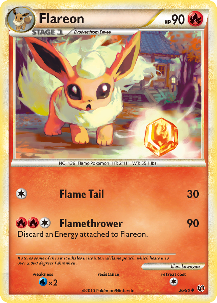 Flareon 026/90  Undaunted - Uncommon