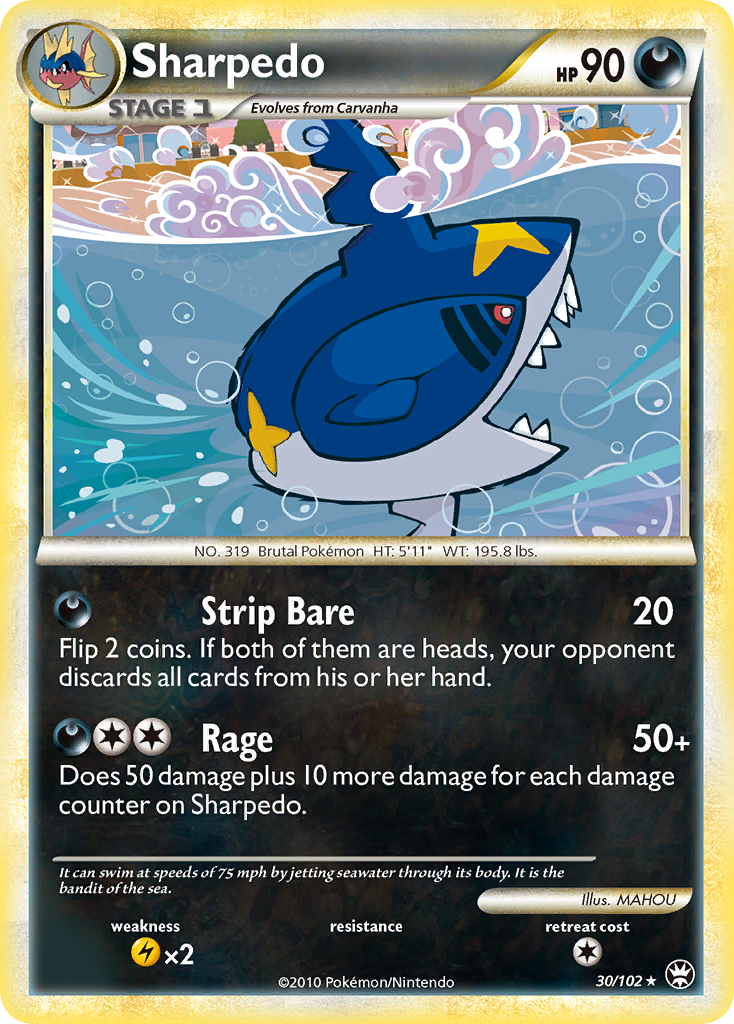 Sharpedo  Triumphant - Rare
