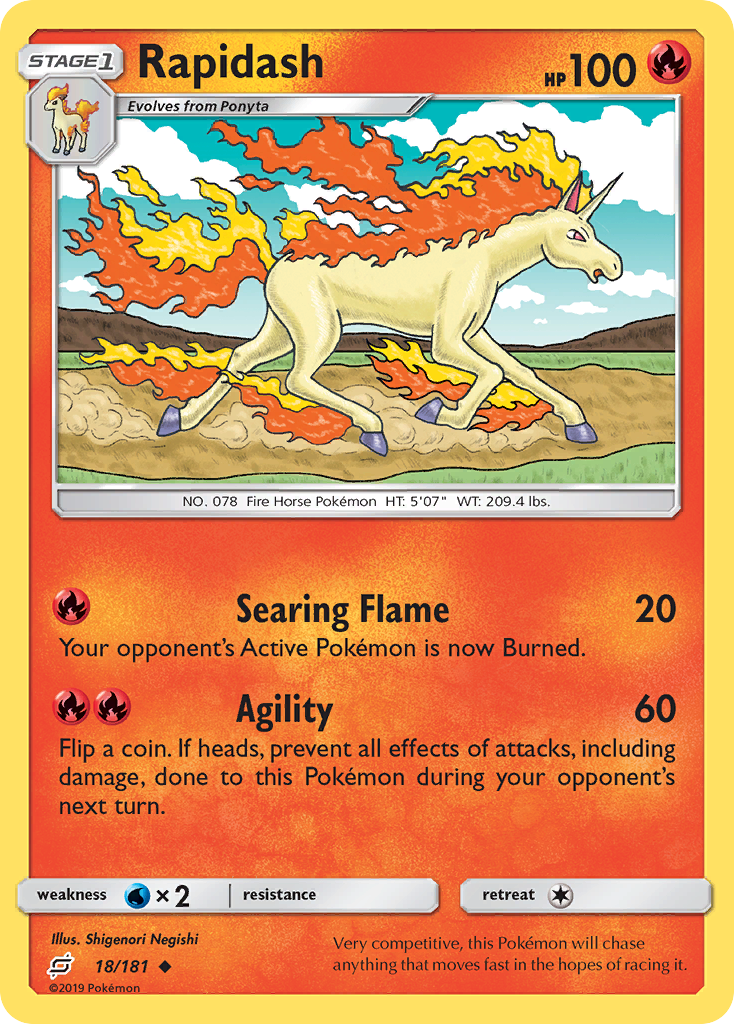 Rapidash 018  SM  Team Up - Uncommon