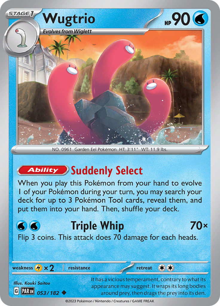Wugtrio 053  SV04 Paradox Rift - Uncommon