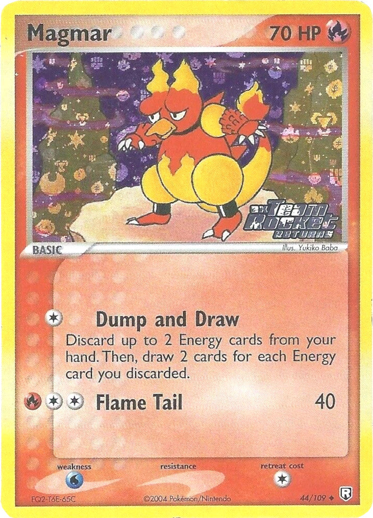 Magmar 044  - Reverse Holofoil Team Rocket Returns - Uncommon