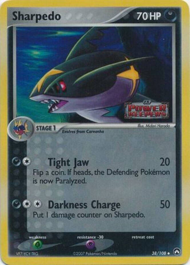 Sharpedo  - Reverse Holofoil Power Keepers - Uncommon