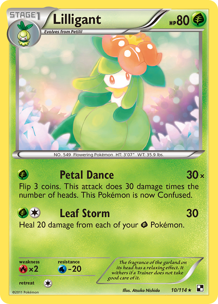 Lilligant/114  Black and White - Rare