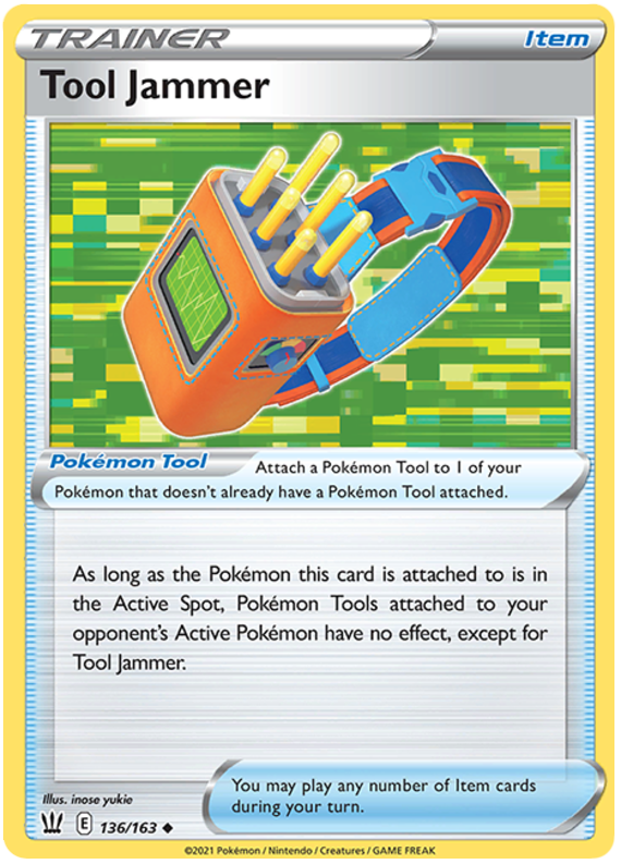 Tool Jammer 136  SWSH05 Battle Styles - Uncommon