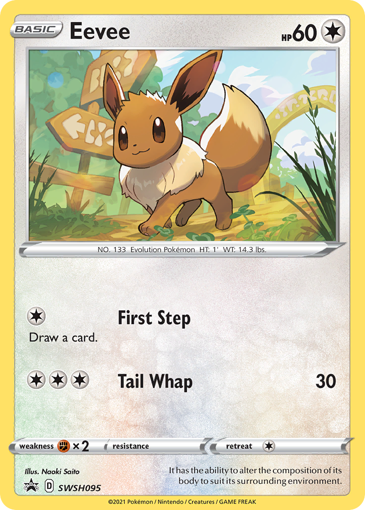 Eevee SWSH095  - Holofoil SWSH Sword & Shield Promo Cards - Promo