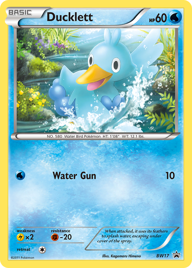 Ducklett - BW17  - Holofoil Black and White Promos - Promo