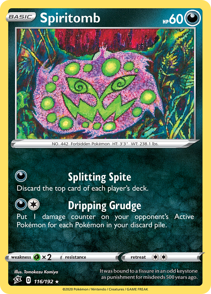 Spiritomb 116  SWSH02 Rebel Clash - Rare