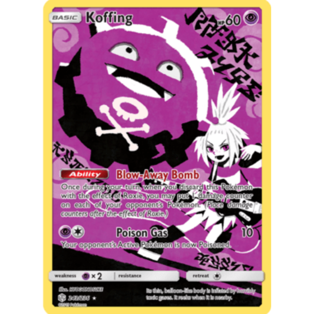 Koffing (Secret) 243/236  - Holofoil SM  Cosmic Eclipse - Secret Rare