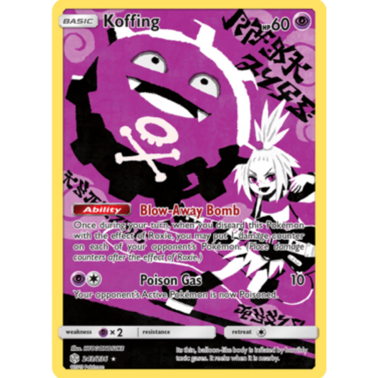 Koffing (Secret) 243/236  - Holofoil SM  Cosmic Eclipse - Secret Rare
