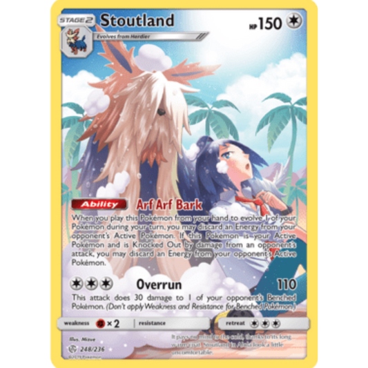 Stoutland (Secret) 248/236  - Holofoil SM  Cosmic Eclipse - Secret Rare