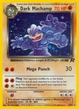 Dark Machamp (10) 010  Team Rocket - Holo Rare