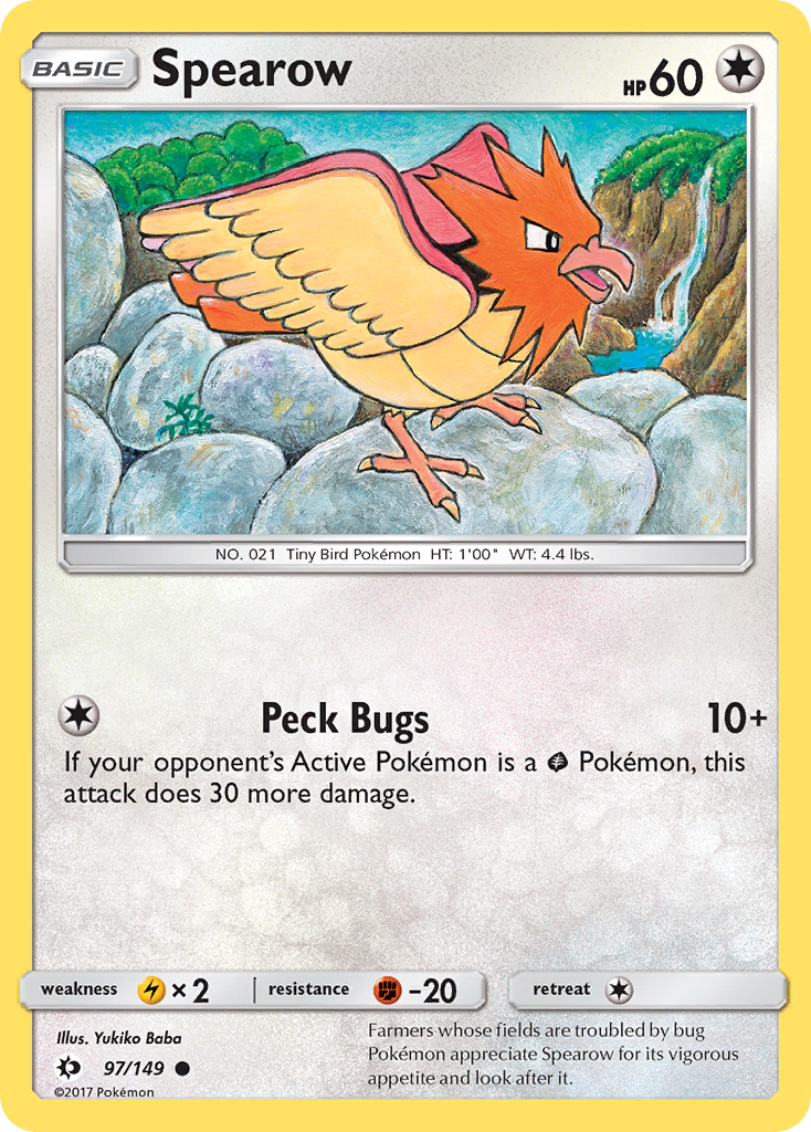 Spearow 097  SM Base Set - Common