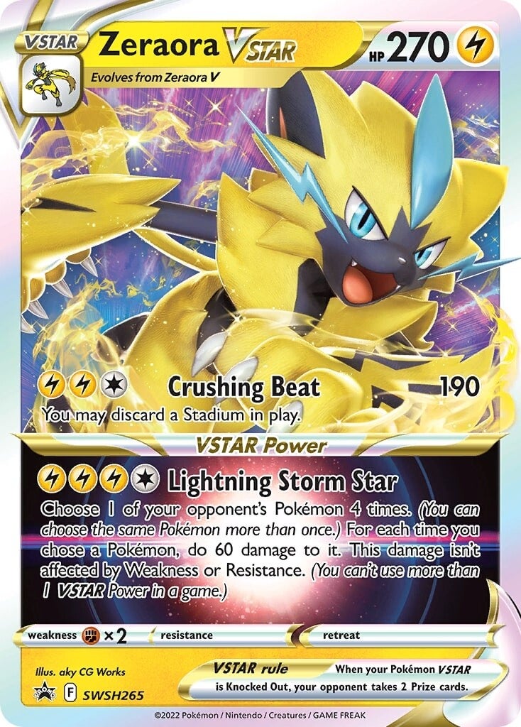 Zeraora VSTAR - SWSH265  - Holofoil Jumbo Cards - Promo