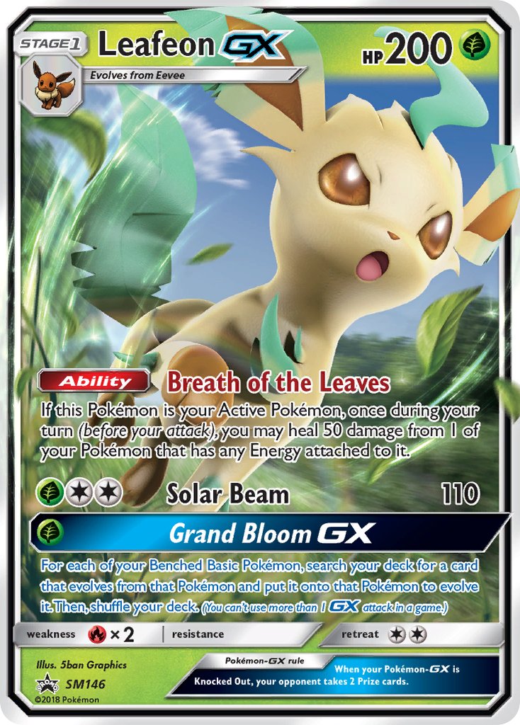 Leafeon GX SM146  - Holofoil SM Promos - Promo