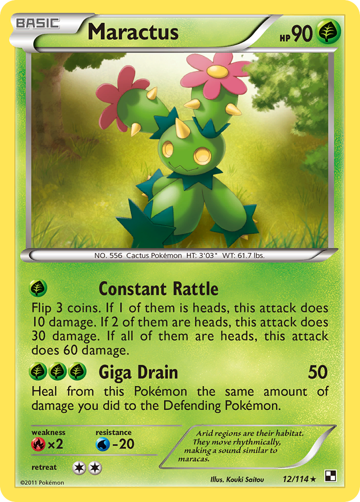 Maractus (12)  Black and White - Rare