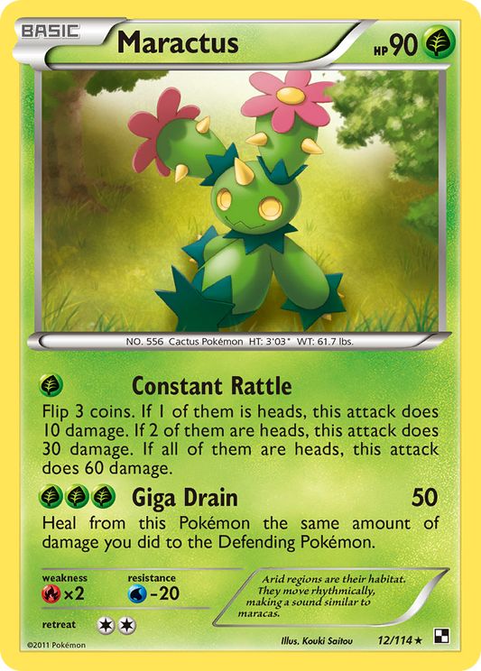 Maractus (12)  Black and White - Rare
