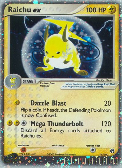 Raichu ex  - Holofoil Sandstorm - Ultra Rare