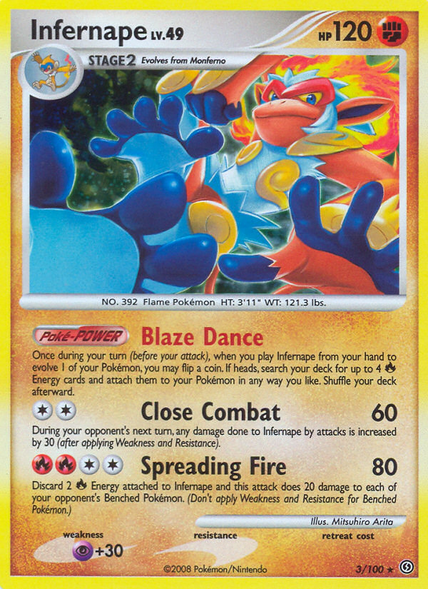 Infernape  - Holofoil Stormfront - Holo Rare