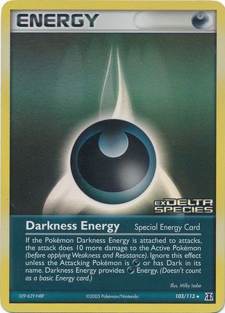 Darkness Energy (Special) 103  - Reverse Holofoil Delta Species - Rare