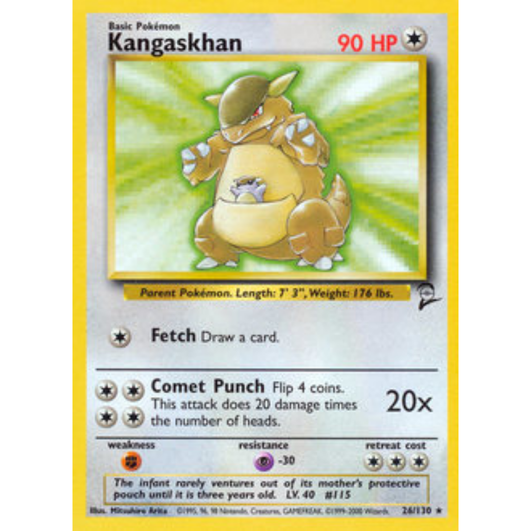 Kangaskhan 026  Base Set 2 - Rare