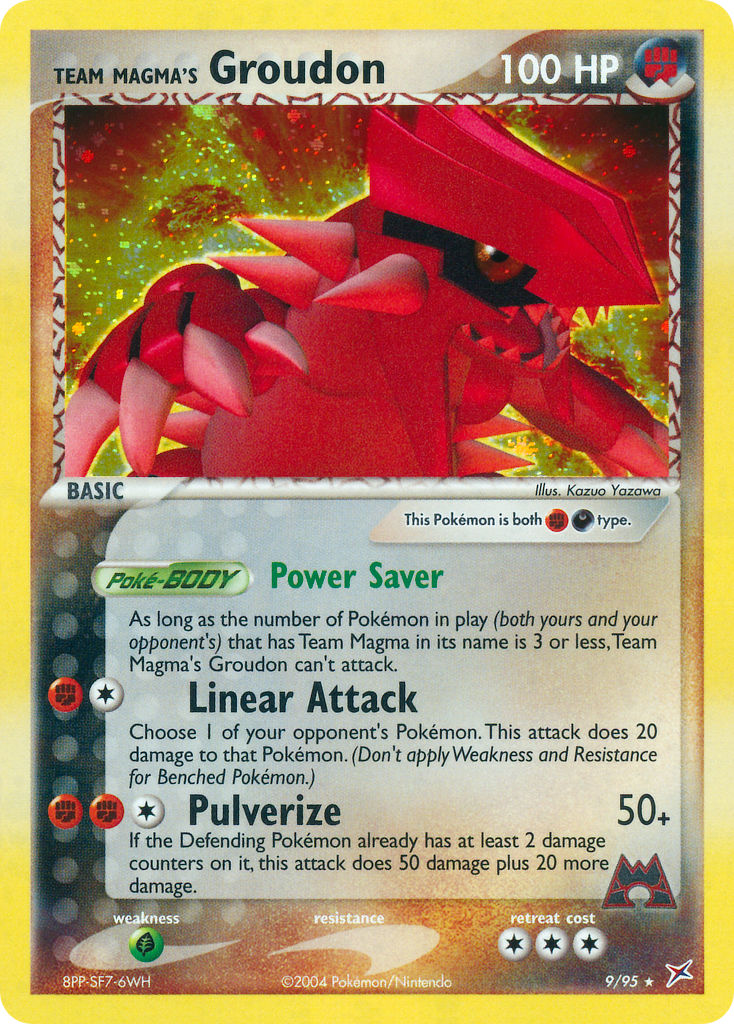 Team Magma's Groudon - 9/95 (EX Team Magma vs Team Aqua)/095  Deck Exclusives - Rare