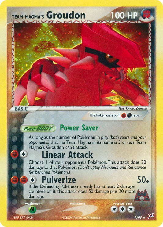 Team Magma's Groudon - 9/95 (EX Team Magma vs Team Aqua)/095  Deck Exclusives - Rare