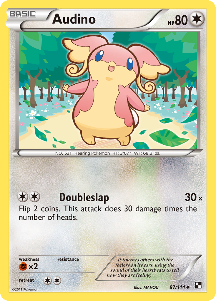 Audino 087/114  Black and White - Uncommon