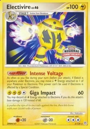 Electivire - 3/130 (Regional Championships)/130  League & Championship Cards - Promo